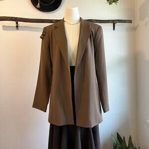 J'envie New York Made in USA Rose Embellished Single Button Blazer Size 14